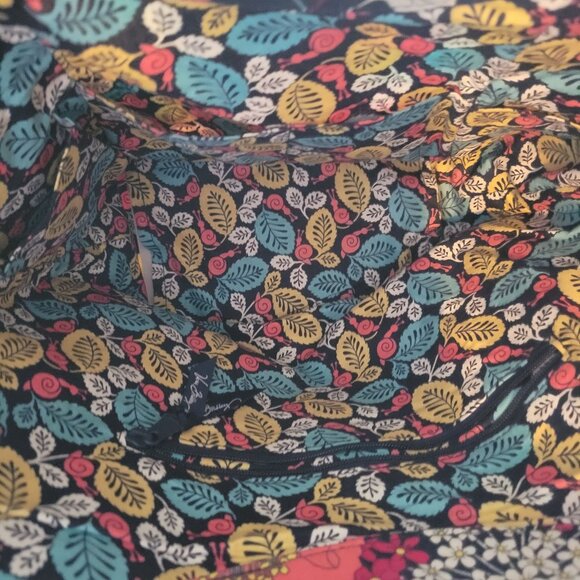 Vera Bradley Large Versailles Quilted Floral Shoulder Bag With Pockets & Vibrant - Picture 3 of 8